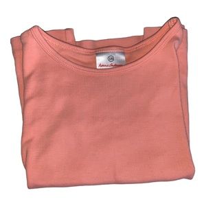 Hanna Andersson tee coral orange UK size 120  size 6 7